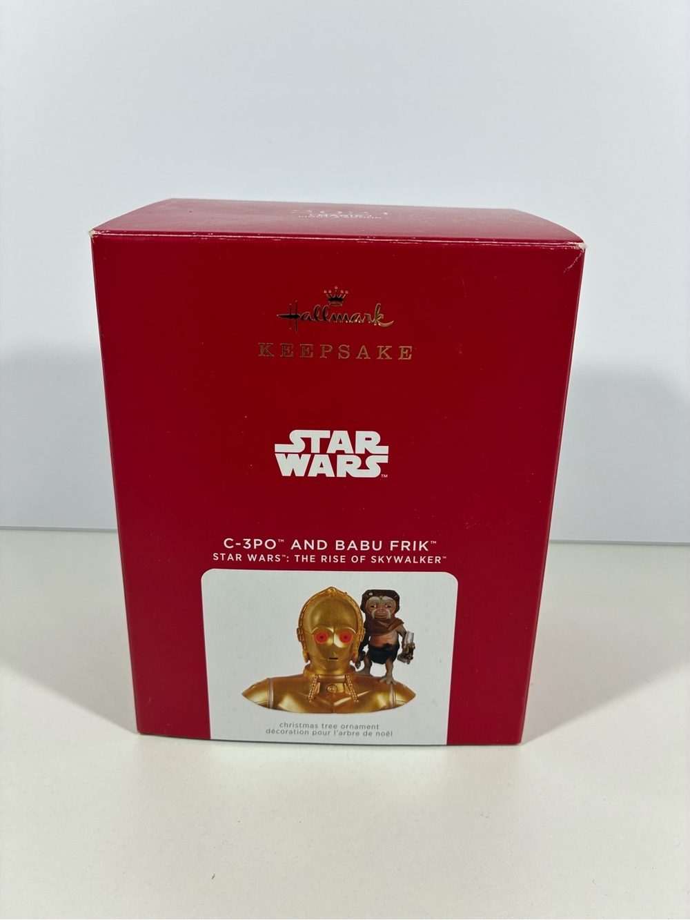 Hallmark C3PO and BABU FRIK Star Wars 2021 Magic Sound Keepsake Xmas Ornament